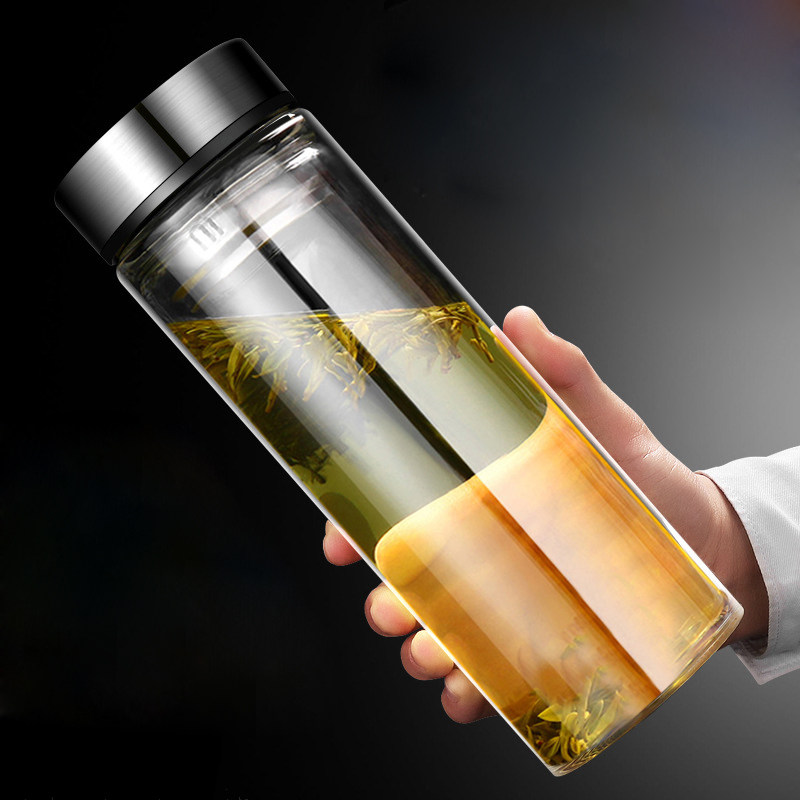 加厚玻璃杯泡茶杯双层防爆耐热女士透明单层带盖男女式车载高档杯,淘宝优惠券,粉丝福利购,淘宝优惠卷