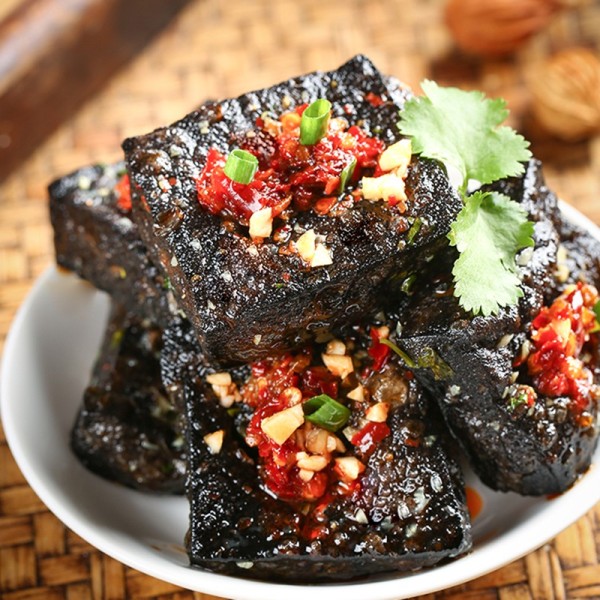 正宗长沙臭豆腐油炸黑色灌汤湖南特产小吃休闲零食开袋即食 - 图1