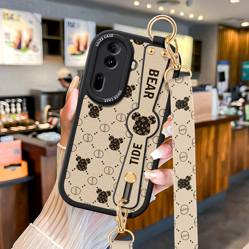 Lanyard Internet celebrity trendy brand violent bear OPPO mobile phone case