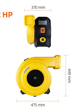 华威风机CE/UL认证115V/220V充气城堡/淘气堡电影屏幕蹦床鼓风机