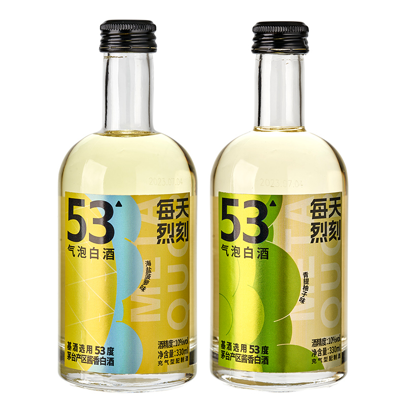 【新品】微醺果酒气泡白酒 青提柚子味菠萝味微醺10度强爽鸡尾酒