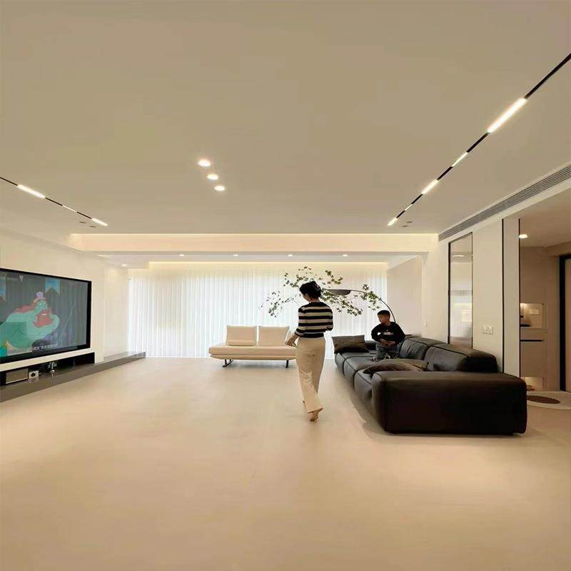 拉车套罩SPC石塑锁扣木地板纯色奶油侘寂风家用微水泥PVC石晶卡扣,淘宝优惠券,粉丝福利购,淘宝优惠卷