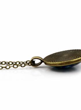 新款饥饿游戏嘲笑鸟项链女简约百搭时光宝石吊坠美国电影毛衣链饰