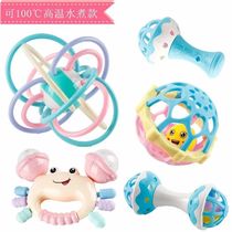 Xinjiang baby hand rocking bell toy dentity glue can be boiled with water to teach early childhood newborn 0-6-12 months treasure