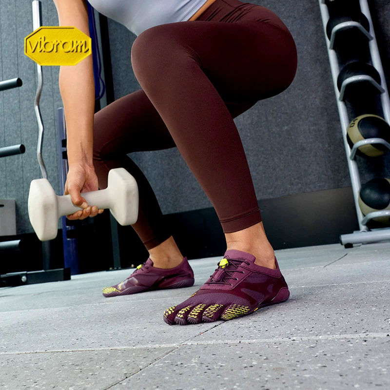 Женские обувь Vibram Five-finger для занятий йогой и пилатесом босиком, всесторонняя тренировка, нескользящие кроссовки фитнес, KSOEVO