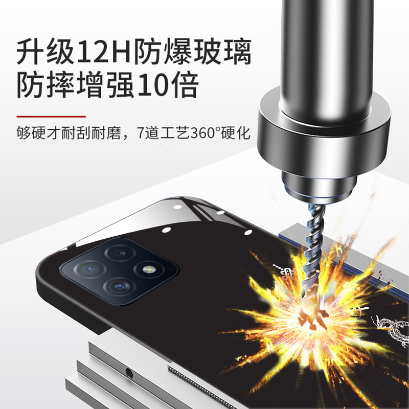 【平安喜乐】适用OPPOA72手机壳PDYM20镜面opoa725g啊opa5g保护套PDYM2全包防摔oppopdym中国风opopa磨砂时尚 - 图3