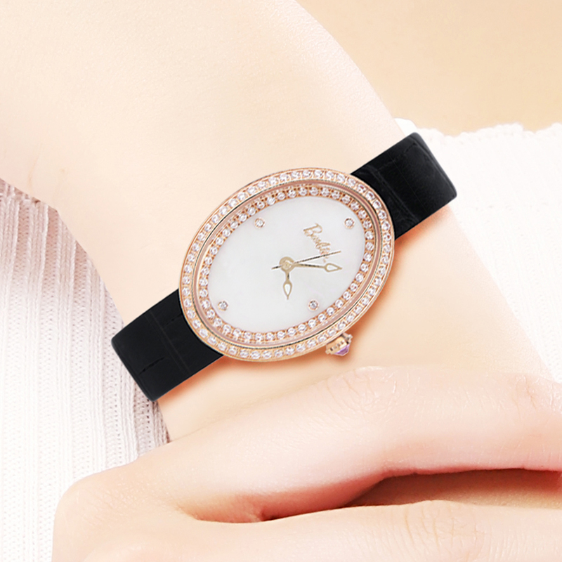 IME【Barbie芭比联名官方正品】手表女款椭圆表皮带都市丽人手表