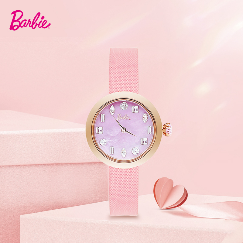 IME【Barbie芭比联名官方正品】手表女款石英表都市丽人系列手表