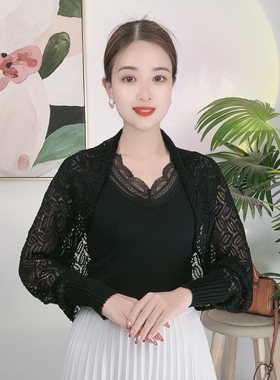 披肩两用减龄披肩镂空麦穗女