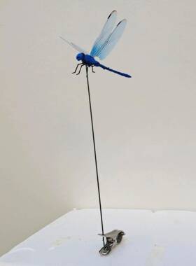 立体仿真蜻蜓客厅卧室墙上装饰品花卉园艺布置创意居家户外装饰