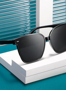 2024新款复古方框墨镜女网红款ins大脸圆脸显瘦街拍百搭太阳眼镜