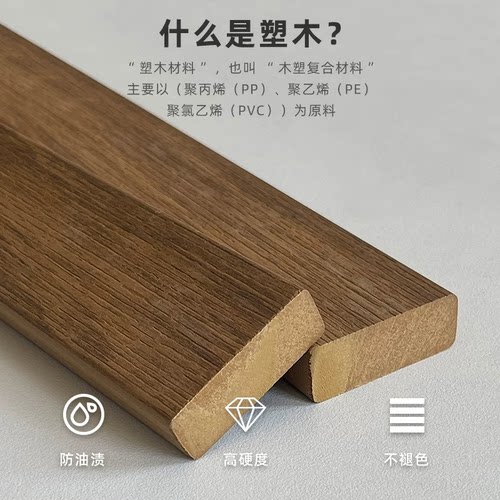 户外桌椅庭院藤椅露天花园户外防水防晒咖啡厅塑木铝合金桌椅组合 - 图0