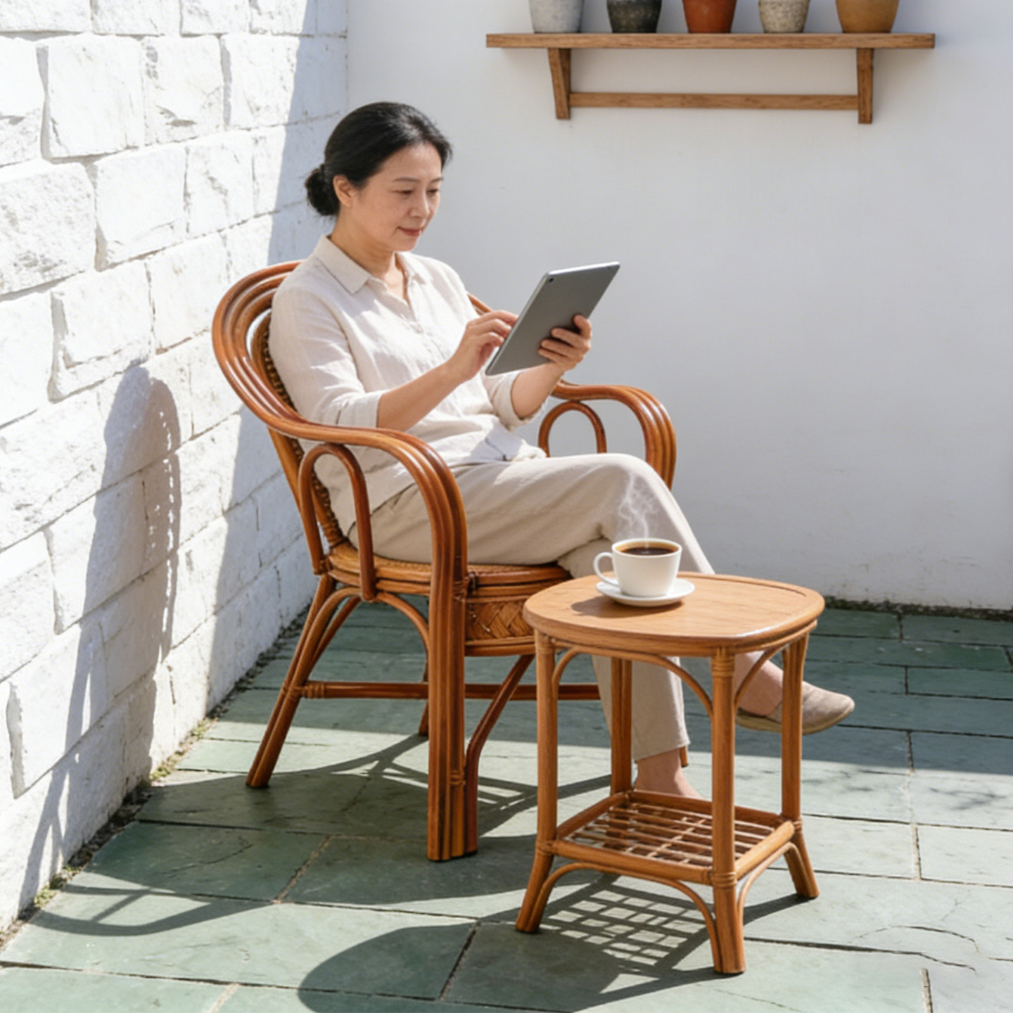 藤椅子靠背椅老人休闲单人藤编咖啡椅阳台书房天然真藤家用藤椅,淘宝优惠券,粉丝福利购,淘宝优惠卷