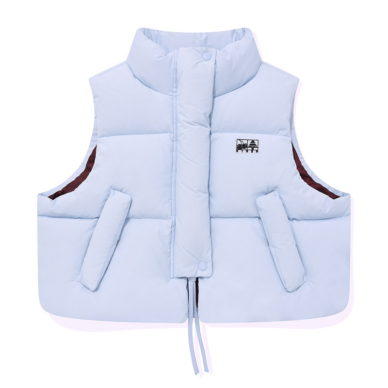 KIRSH大樱桃短款立领羽绒马甲女款外穿冬季时尚加厚保暖背心外套,淘宝优惠券,粉丝福利购,淘宝优惠卷