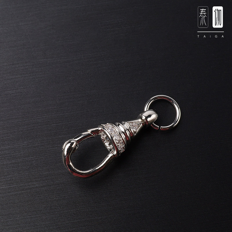 泰国佛牌配件360度旋转鹰嘴扣18K鎏金钛钢保色微镶鹰钩扣项链DIY,淘宝优惠券,粉丝福利购,淘宝优惠卷