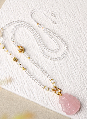 泰国佛牌链子水晶挂链4mm细链