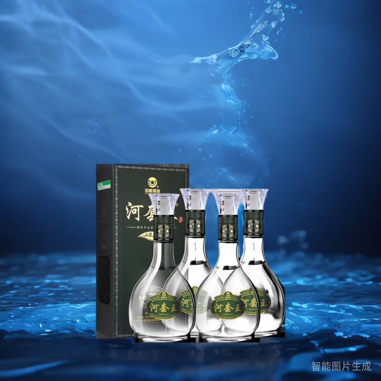 【年货送礼】河套王经典39度浓香型白酒500ml*4瓶整箱装