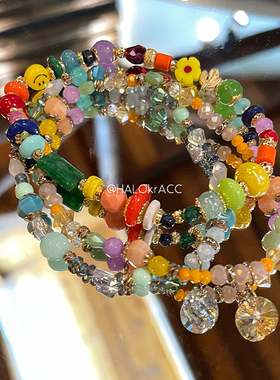 HALOkrACC韩国明朗原石串珠手链