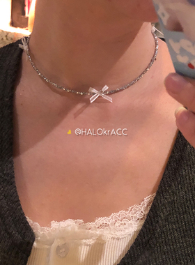 HALOkrACC韩代碎闪纱颈链