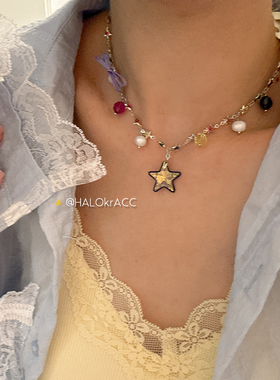 HALOkrACC韩代银河情书项链