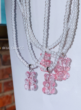 HALOkrACC韩国一只熊项链