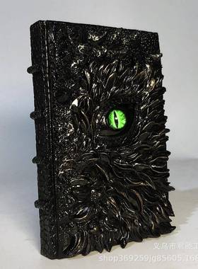 a5浮雕龙眼笔记本学生高颜值复古手账男生日记本活页本记事本子