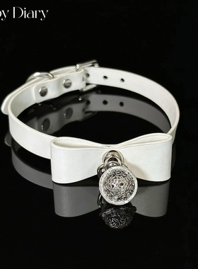 宫铃项圈小狗日记皮蝴蝶结女