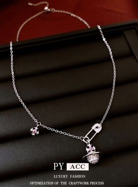 简约轻奢冷淡百搭项饰风锆石毛衣