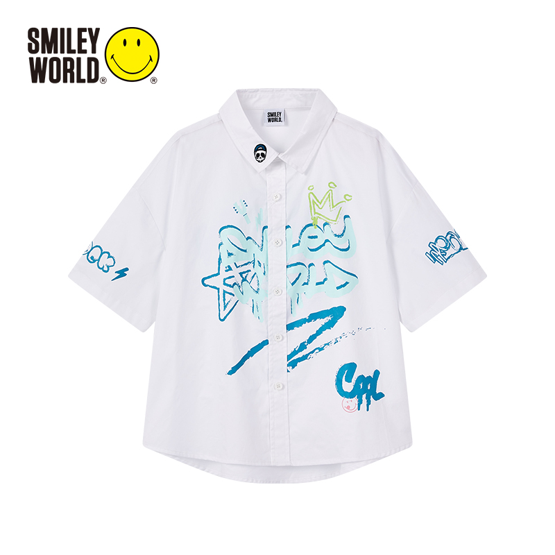 SMILEYWORLD夏季新品儿童衬衫商场同款S22213C126 - 图2