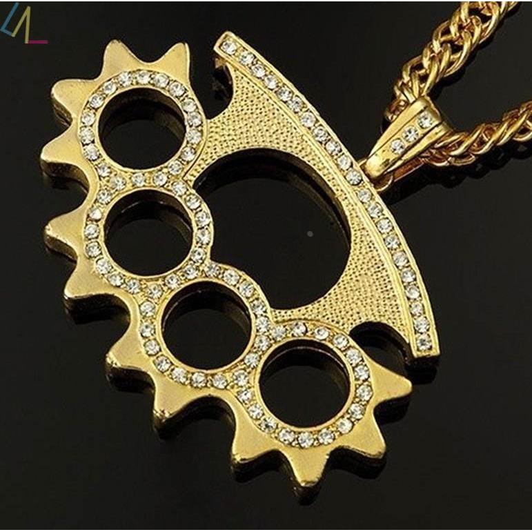 2023 Fashion Zircon Pendant Necklaces for Men Women Jewelry - 图1