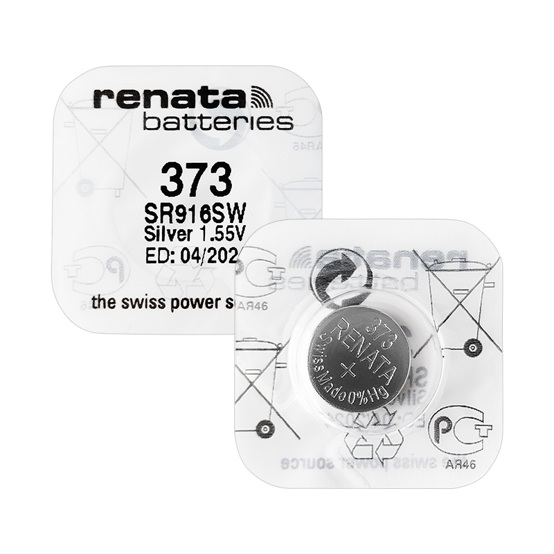 RENATA原装进口373手表电池SR916SW适用欧米茄浪琴雷达泰格海马石英表腕表电池D373 SR68氧化银纽扣电子1.55v-图3