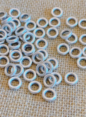 新款足银999盘缠精做旧回纹隔片配件手工diy手链手串手持配饰挂件