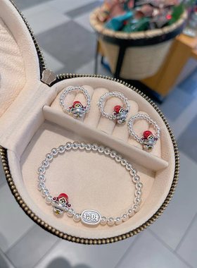 足银999手链国风复古转运财神爷心想事成手链送女友闺蜜春节礼物