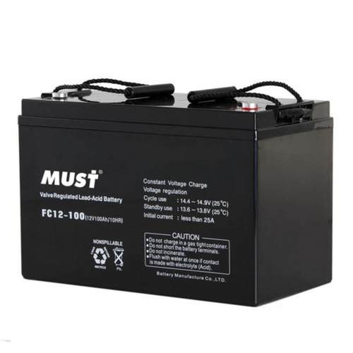 美世乐/MUST 12V100AH阀控式免维护铅酸蓄电池-图0