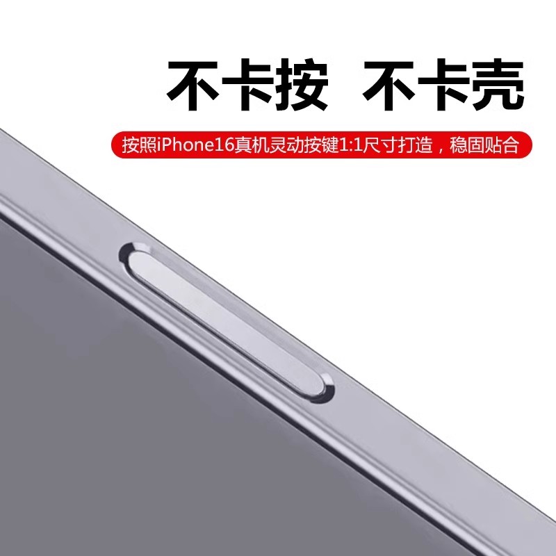 适用苹果16Promax手机按键贴拍照钢化玻璃保护膜iPhone16pro保护贴16Plus灵动相机侧键防手汗苹果16按钮贴膜