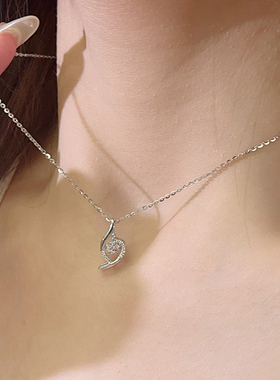 I Do&Co.海洋之心项链女纯银轻奢小众设计时尚生日礼物送女友