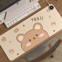 Heating Mouse Pad Mega Electric Heating Winter Warm Table Mat Office Desk Face Pad Student Computer Writing Warm Hands