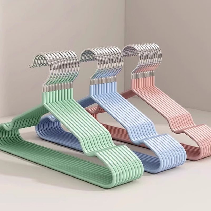 加粗衣架家用挂衣无痕防滑衣撑学生宿舍用收纳晾晒衣服架子不锈钢,淘宝优惠券,粉丝福利购,淘宝优惠卷