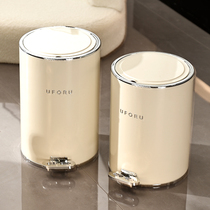 Light extravagant high face value trash can home living room upscale toilet kitchen containing barrel large capacity with lid pedaled