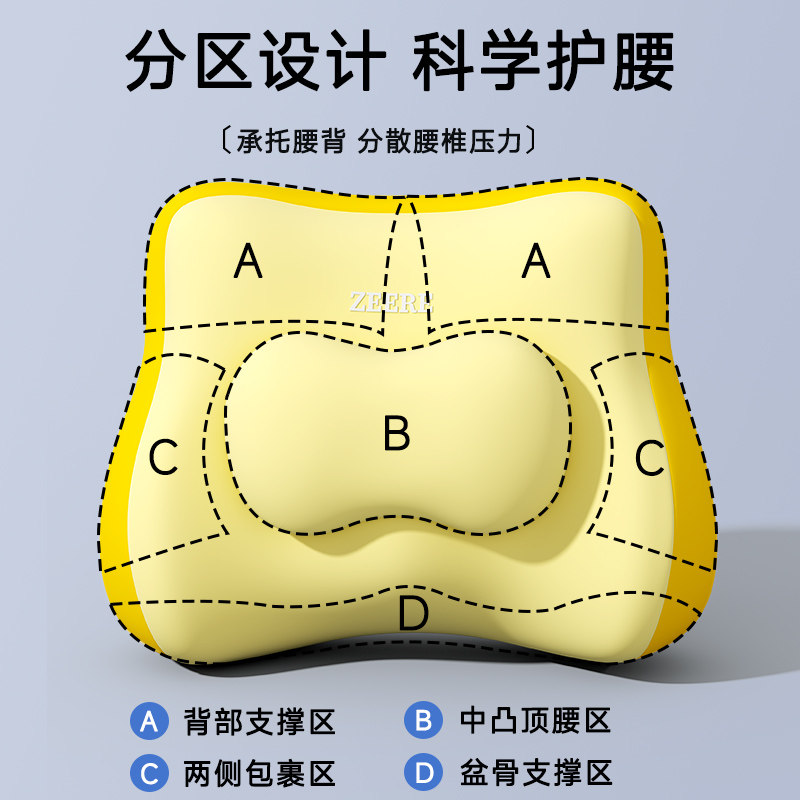 腰靠腰枕座椅靠垫办公室椅子护腰靠背垫腰部支撑睡觉工位久坐神器,淘宝优惠券,粉丝福利购,淘宝优惠卷