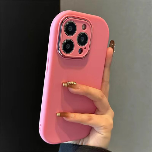 椭圆边简约纯色肤感适用于VIVO Y500手机壳vivoY300I/200I全包Y78+新Y33T女款VIVOY35M+ 精胖y36/y31s - 图1