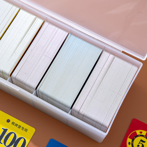 棋牌室筹码卡收纳盒筹码卡片收纳盒麻将馆专用牌用码子盒小卡盒子 - 图0