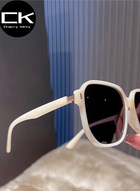 Cherry Kitty韩国双色小众设计墨镜时尚偏光遮阳墨镜大脸舒适轻盈