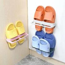 Home Perforation-Free Bathroom Slipper Rack Wall-mounted