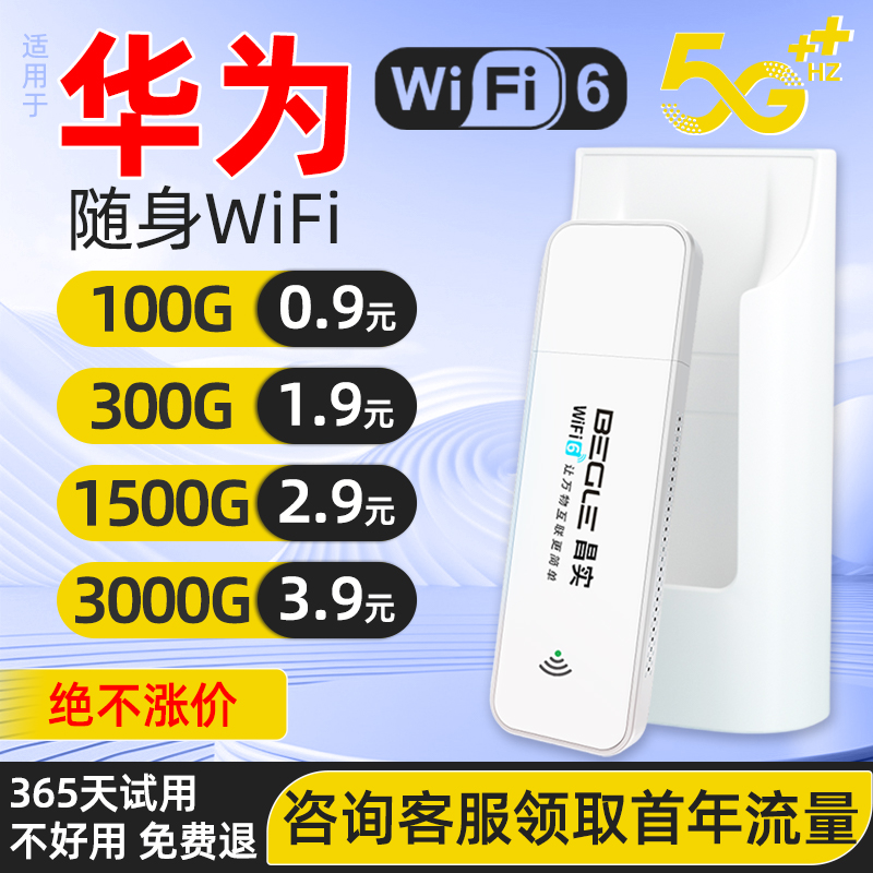 小杨哥推荐】随身wifi6移动无线wi-fi网络免插卡无限流量宽带车载wilf便携式4路由器5G热点全国通用2024新款 - 图3