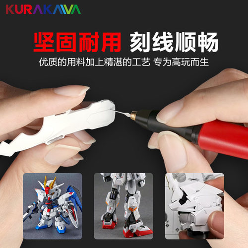 仓川模型推刀高达模型世界GK定位刻线刀精密钨钢刻刀细节改造工具 - 图0