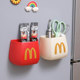 The outside side of the refrigerator storage rack stores kitchen supplies behind the entrance door, the entrance McDangdang French fries magnetic storage box