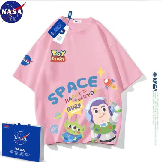 nasa亲子装女童夏装短袖童可爱女孩童装新款洋气半袖纯棉男童t恤