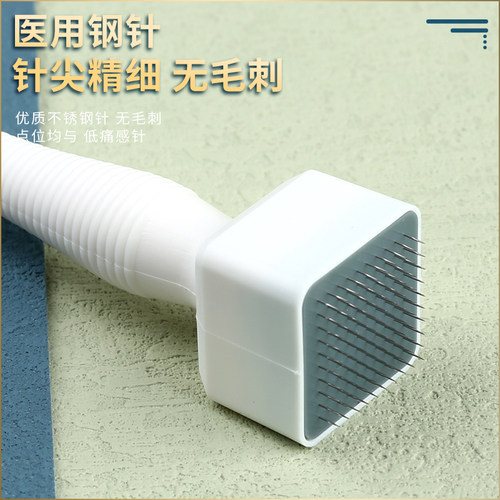 医用滚针微针滚轮头皮印章可调节图章式米诺地尔生发液导入上药器 - 图1