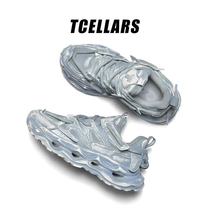 TCELLARS老爹鞋厚底增高男女鞋2025春夏正品新款休闲擦脏运动鞋潮